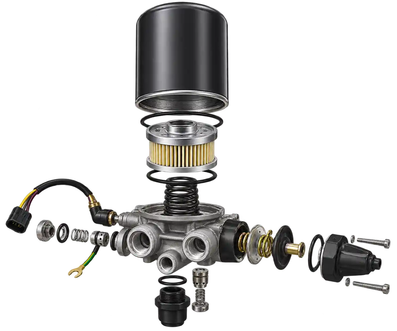 Air Dryer technical product structure supplied by Putian Housheng Import & Export Co., Ltd.