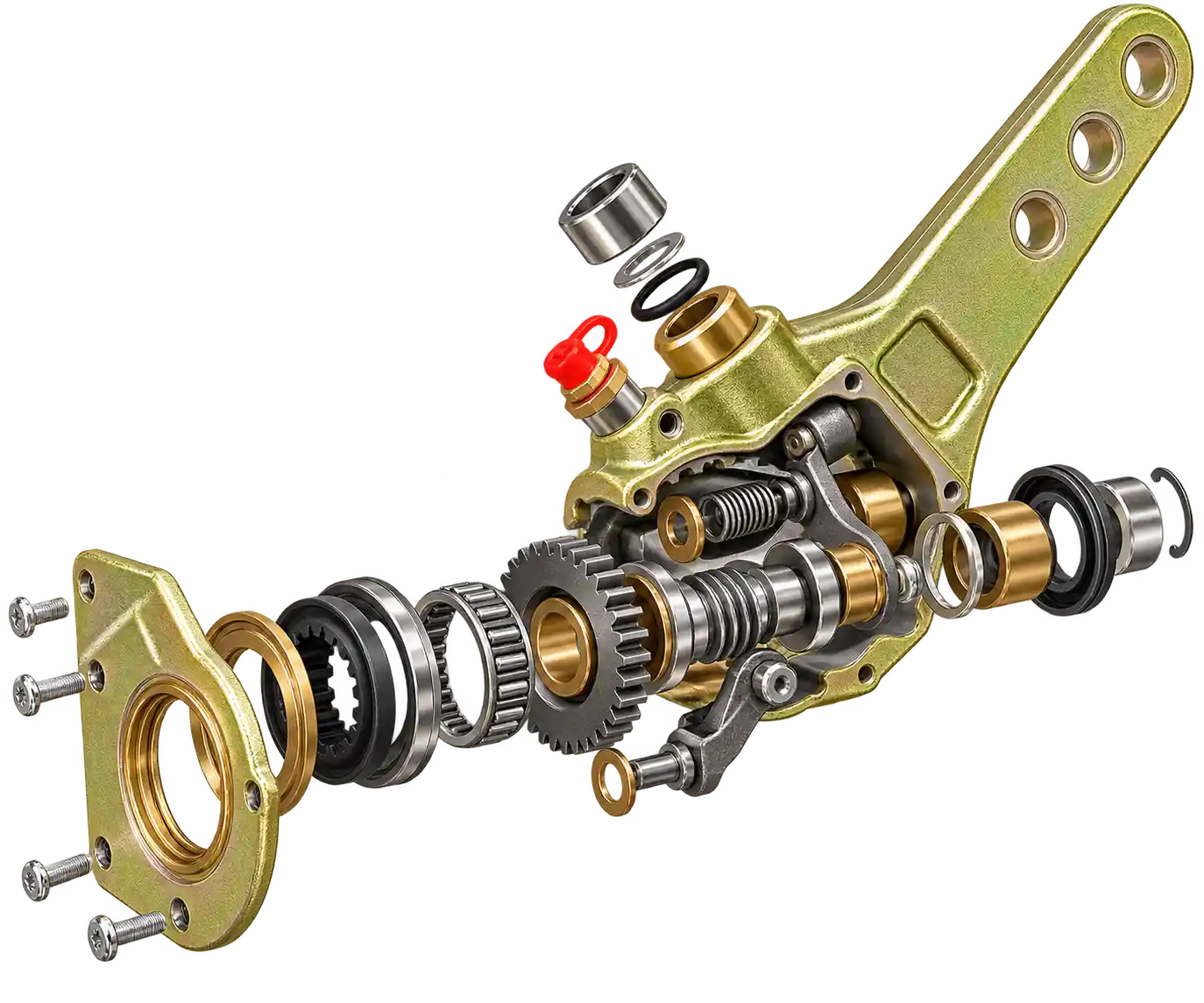 High-definition mechanical exploded assembly