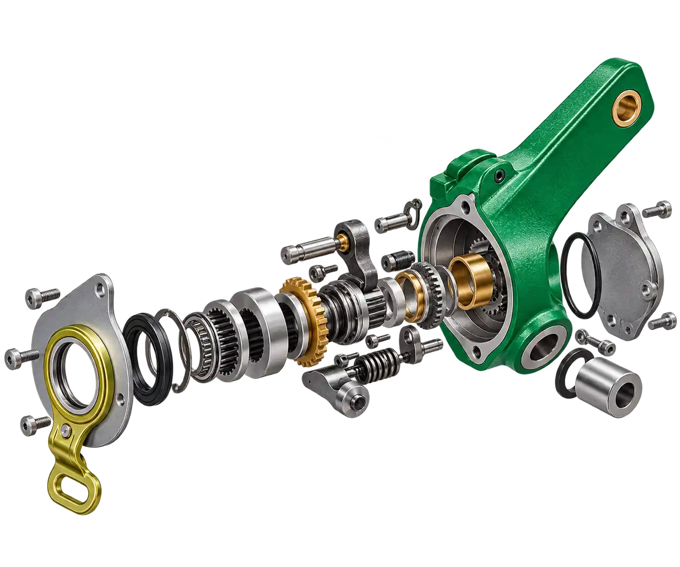 Commercial vehicle mechanical exploded assembly